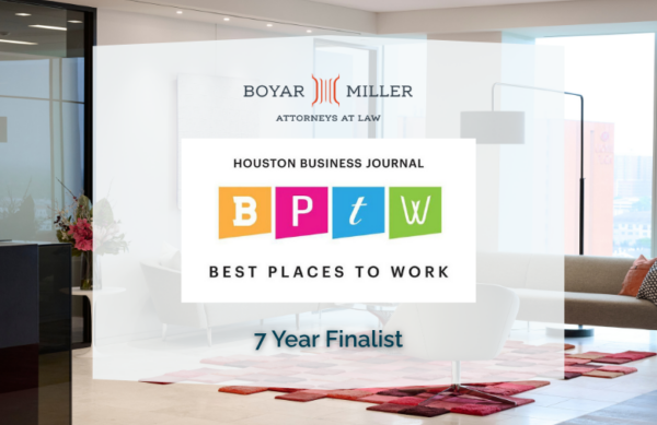 BoyarMiller Recognized with Houston Business Journal 2026 Best Places to Work Award