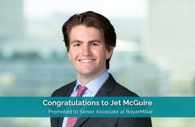 BoyarMiller Promotes Jet A. McGuire to Senior Associate