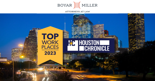 BoyarMiller Named a Top Workplace by the Houston Chronicle
